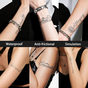 <span class=keywords><strong>Lettere</strong></span> artistiche <span class=keywords><strong>e</strong></span> grafica tatuaggio temporaneo tatuaggio Semi permanente creativo impermeabile ultimo per 2 settimane tatuaggio a base di erbe per il braccio - Product Image 4