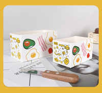 Papier d'emballage épais pour sandwichs, œufs, pain grillé, pâtisseries, boîte d'emballage pour petit-déjeuner, plateau en papier pour hamburgers