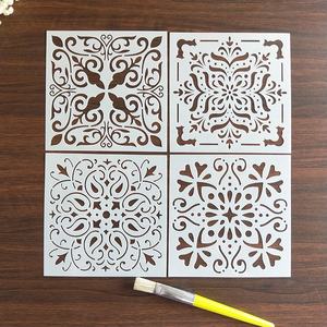 <span class=keywords><strong>Pochoir</strong></span> géométrique 13 cm Mandala, pochoirs réutilisables, ensemble de pochoirs pour art mural, découpe au laser, modèle de <span class=keywords><strong>peinture</strong></span> pour décoration DIY - Product Image 2