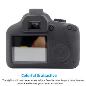 Yeah ยางซิลิโคนนิ่มเคสปกป้องกล้องสำหรับ <span class=keywords><strong>Canon</strong></span> <span class=keywords><strong>EOS</strong></span> 3000D/ <span class=keywords><strong>4000D</strong></span> SLR อุปกรณ์เสริม - Product Image 2