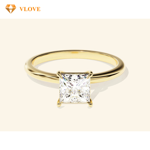 Bague en <span class=keywords><strong>diamant</strong></span> de culture, taille princesse, <span class=keywords><strong>or</strong></span> <span class=keywords><strong>jaune</strong></span> 1 carat, pour femme, <span class=keywords><strong>or</strong></span> <span class=keywords><strong>jaune</strong></span> 14k 585, alliance <span class=keywords><strong>solitaire</strong></span> en <span class=keywords><strong>diamant</strong></span> - Product Image 1