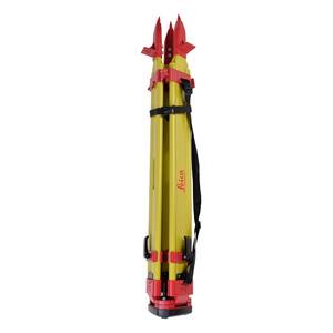 Trípode de madera de alta resistencia con bloqueo único para estación total, accesorios para instrumentos, bastones de topografía y sistema de liberación rápida, mini telémetro S - Product Image 4