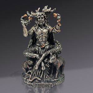 Statuette Personalizzate in Resina di Animali Divinità <span class=keywords><strong>Mitologia</strong></span> Celtica Figurina di Cernunnos Decorazione da Tavolo Ornamenti da Giardino - Product Image 6