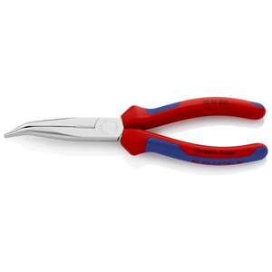 KNIPEX - 26 25 200 SB Alicates de Corte Lateral de Punta Snipe (alicates de pico de Cigüeña) cromados, mangos con empuñaduras multicomponentes - Product Image 1