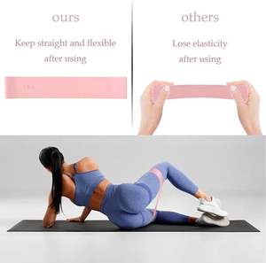 शारीरिक चिकित्सा के लिए लोचदार व्यायाम लूप बैंड को काम करने के लिए प्रतिरोध बैंड का योग स्टार्टर सेट - Product Image 2