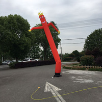 Drôle Publicité Gonflable Vagues Danseur Fly Guy Costume Sky Dancing Man Tube avec Ventilateur Intégré