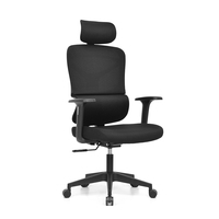 Chaise de bureau ergonomique moderne, dossier haut, pivotante, réglable, en tissu, nouvelle arrivée, prix d'usine