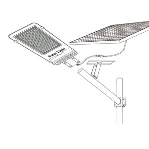 원격 제어 IP65 야외 500W 현대 디자인 알루미늄 태양 광 가로등 야간 긴 작업 시간에 자동 작업 - Product Image 6