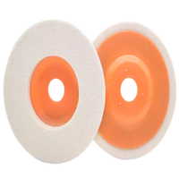 Roue polie en laine 4 pouces polissage miroir Surface Fine laine feutre disque polissage métal