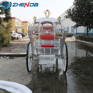 Exclusiva Carruaje de Caballos Blanco para Bodas al Estilo Occidental, Último Modelo, Transporte Especial para Bodas Reales Modernas - Product Image 4