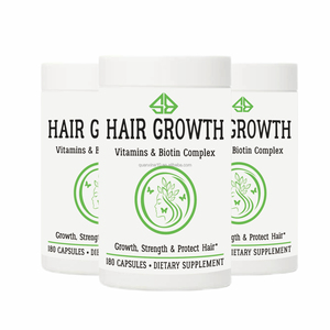 Complément alimentaire pour la croissance des cheveux pour femmes, vitamine biotine, améliore la qualité des cheveux, augmente le volume, prévient la perte de cheveux, végétarien, 180 capsules - Product Image 2
