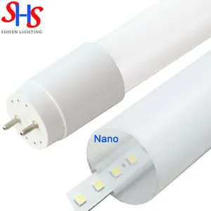 High Lumen 170lm/w 18W nano t8 led tube light 4ft PC led tube lights