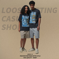 Kaos Rajut Lengan Pendek Pria Sebanda Heavy Weight 250G100 Katun DTG Print Loose Fit Vintage High Street