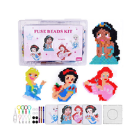 Kit de perles à fusionner colorées DIY avec matériau EVA de 5 mm, pour extrusion et découpe, pendentifs mignons, activité créative éducative pour enfants