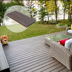 Siêu chất lượng rỗng WPC Composite <span class=keywords><strong>decking</strong></span> co đùn cho ngoài trời - Product Image 4