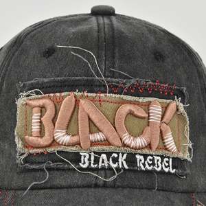 หมวกเบสบอลผ้าฝ้ายปักลายหมวกเบสบอลแนววินเทจแบบ3D - Product Image 6