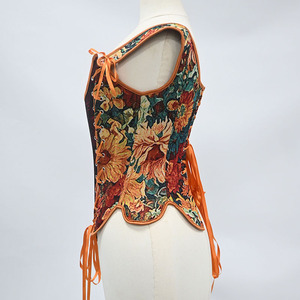 Corsés vintage para mujer, chalecos moldeadores de cintura, corsés con lazo, espalda con cordones, ajustados y con varillas. - Product Image 2