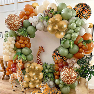<span class=keywords><strong>Jungle</strong></span> Balloon Set Giraffe Tiger Stripe 4D Película de aluminio Globo Baby Shower Fiesta Decoración - Product Image 3