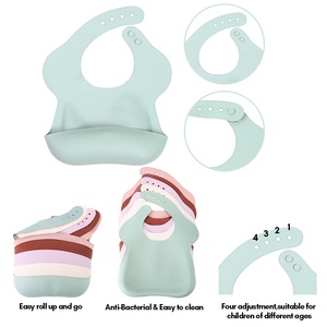 ผ้ากันเปื้อนซิลิโคนสำหรับเด็กทารก ช่องเก็บอาหารลึก กันน้ำ ทำความสะอาดง่าย ผ้ากันเปื้อนสำหรับเด็กวัยหัดเดิน ดีไซน์ 090 รับทำโลโก้ ขายส่ง - Product Image 2
