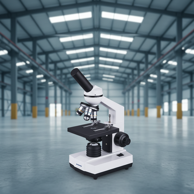 Biobase Biological Microscope with Coaxial Coarse and Fine Adjustment and Focusing Range 20mm for Lab BM-B100