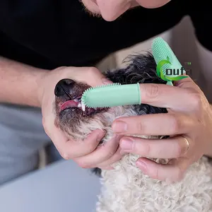Penjualan laris sikat gigi jari anjing kucing peliharaan perawatan gigi untuk sikat gigi hewan peliharaan sikat gigi pembersih mulut sikat gigi sikat gigi kucing plastik