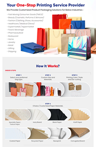 Custom Luxury Boutique Paper Gift <b>Bags</b> with Logo Printing for Elegant Retail and Event Packaging - Product Image 5