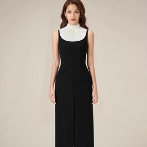 white and black striped long sleeve dress Limited Black and White stripe long sleeve V neck maxi evening gown