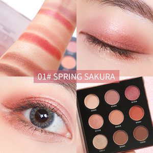 อายแชโดว์ 9 สี ครีมเนื้อมัทท์ประกายมุก มัลติโครม สีสันหลากหลาย ผลิตตามสั่ง ขายส่ง พาเลทแต่งตา กันน้ำ - Product Image 3