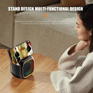 Mini Taşınabilir Hoparlör Ev Masaüstü Spor Mini Subwoofer Ses Kutusu Hoparlör RGB Atmosfer Işığı <span class=keywords><strong>MIC</strong></span> TF Kart - Product Image 6