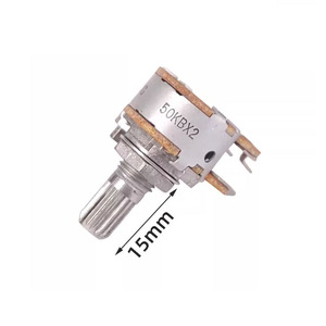 Gốc <span class=keywords><strong>Alps</strong></span> Âm Thanh Khuếch Đại Âm Thanh Âm Lượng Duplex Rk16 <span class=keywords><strong>Potentiometer</strong></span> <span class=keywords><strong>B50K</strong></span> B100K Duplex 6-Pin 20Mm - Product Image 2
