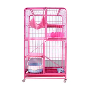 Cage pliante robuste à lapin, accessoire en acier inoxydable, Cage pour animaux de compagnie de chine