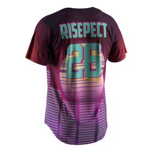 Camiseta de Béisbol Personalizada al por Mayor para Niños, Camiseta de Béisbol Blanca Personalizada al por Mayor para Hombre con Botones - Product Image 2