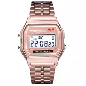뜨거운 판매 다채로운 스포츠 저렴한 LED 디지털 손목 시계 큰 다이얼 시계