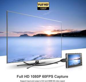 HD 1080P <span class=keywords><strong>60FPS</strong></span> Caja <span class=keywords><strong>de</strong></span> captura <span class=keywords><strong>de</strong></span> video 5 \ "<span class=keywords><strong>Pantalla</strong></span> OLED USB 2,0 Convertidor <span class=keywords><strong>de</strong></span> video Grabadora AV y HDMI para VCR DVD Cintas VHS Hi8 - Product Image 6