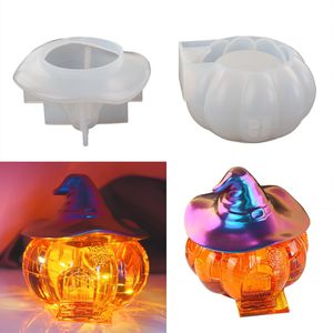 INTODIY Moule en silicone pour décoration de Noël, Halloween, sorcière, citrouille, cabane, maison d'elfe, boîte de rangement, boîte à bonbons, <span class=keywords><strong>miroir</strong></span> - Product Image 2