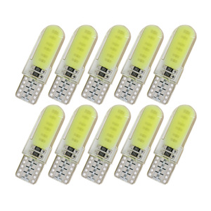 Luz LED de silicona para matrícula de coche T10 COB 12SMD, luz de lectura, luz de cristal W5W - Product Image 1