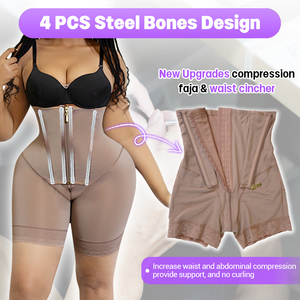 <span class=keywords><strong>Gaine</strong></span> Amincissante Colombienne Femme Compression <span class=keywords><strong>Ventre</strong></span> <span class=keywords><strong>Plat</strong></span> <span class=keywords><strong>Short</strong></span> Remonte Fesses BBL Taille Haute Shaper Fajas - Product Image 6