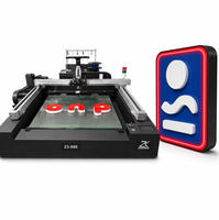 Panneau LED personnalisé haute vitesse ZTEK Z3 S80, enseigne extérieure 3D, panneau logo, enseigne commerciale LED, imprimante 3D pour usage commercial