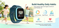 Montre connectée pour enfants L15 Unisoc SL8521E carrée, étanche IP67, réseau 4G, AGPS, démarrage à froid, contrôle photo à distance, podomètre, réveil