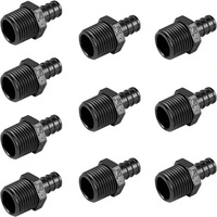 Adaptateur hexagonal Poly PPSU à sertir 1/2"PEX x 1/2" NPT mâle (PPSU1807034-10) pour eau potable