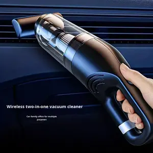 Aspiradora de Coche Inalámbrica con Alimentación USB, Alta Potencia de Succión, Uso Doméstico, Pequeña y Potente, Mini Aspiradora de Mano para Interiores de Coche - Product Image 1