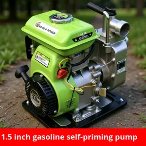Bomba de Agua de Gasolina de 1.5 Pulgadas, Bomba Centrífuga Autocebante Pequeña, Riego Agrícola <span class=keywords><strong>Ruiz</strong></span> 40HB-1.5G - Product Image 2