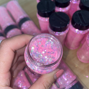 Thiết Kế Polyester 1Oz 2Oz 100G Chai Lọ Lọ Lọ Đóng Gói Số Lượng Lớn Thủ Công Bán Buôn Long Lanh - Product Image 2