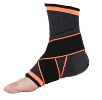 Attelle de protection athlétique élastique en nylon, spandex, polyester et coton pour la cheville avec compression et élasticité