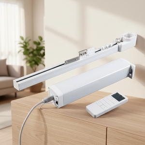 ม่านอลูมิเนียมอัจฉริยะคุณภาพสูงราคาประหยัด พร้อมรีโมทคอนโทรลแบบ <span class=keywords><strong>WiFi</strong></span> <span class=keywords><strong>Mesh</strong></span> สำหรับใช้ภายในอาคารในสำนักงานและห้องนั่งเล่น - Product Image 1