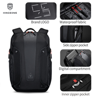Nouveau produit logo personnalisé polyester LED sac à dos de jeu étanche multifonctionnel USB charge sac à dos de voyage en plein air pour hommes