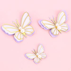 Topper torta farfalla rosa Set Topper torta buon compleanno <span class=keywords><strong>per</strong></span> ragazze decorazioni <span class=keywords><strong>per</strong></span> feste torta di compleanno femminile - Product Image 4