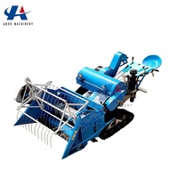 Mini tracteur agricole d'occasion moissonneuse-batteuse grain paddy riz blé à vendre