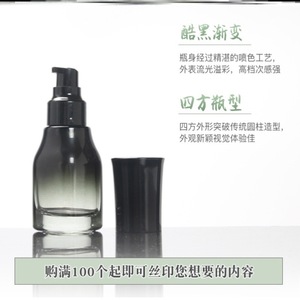 Envases de Vidrio para Cosméticos de 120 ml, Rectangulares, con Pulverizador, Tapa de Rosca, para Crema - Product Image 2