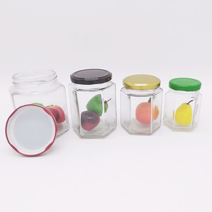 Frascos <span class=keywords><strong>de</strong></span> vidrio hexagonales para almacenaje <span class=keywords><strong>de</strong></span> botellas <span class=keywords><strong>de</strong></span> especias, frascos <span class=keywords><strong>de</strong></span> <span class=keywords><strong>cristal</strong></span> personalizados para miel, venta al por mayor - Product Image 3